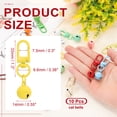 thumbnail image 2 of 10 PCS Dog Bell, Cat Bell Dog Collar Bell Small Pet Bells Keychain Cute Bulk Loud Jingle for Dog Collar Charm Pendant Necklace Accessories DIY Crafts Christmas, Yellow, 2 of 6