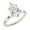 White Gold, variant on Collection IGI Certified 2.00 Carat Pear Shape Lab Grown White Diamond Sparkling Solitaire Engagement Ring for Women in 14K Solid White Gold, Size 7