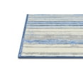 thumbnail image 5 of HR Blue & Silver Rugs Stripped Pattern Area Rug 5x7 Contemporary Carpet Gray Ultra-Soft Luxury Living Room Area Rug, 5 of 7