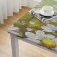 thumbnail image 4 of BANET Tablecloth Daisy Flowers Table Cover Table Cloth Polyester Cloth Cover Green Boho for Home Kitchen Party Dining White, 4 of 7
