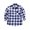 E015-Navy-White, variant on Men & Boy Button Down Shirt Kid Flannel Shirt Toddler Buffalo Plaid Shirt Boys Western Shirts Long Sleeve Father Son Shirt