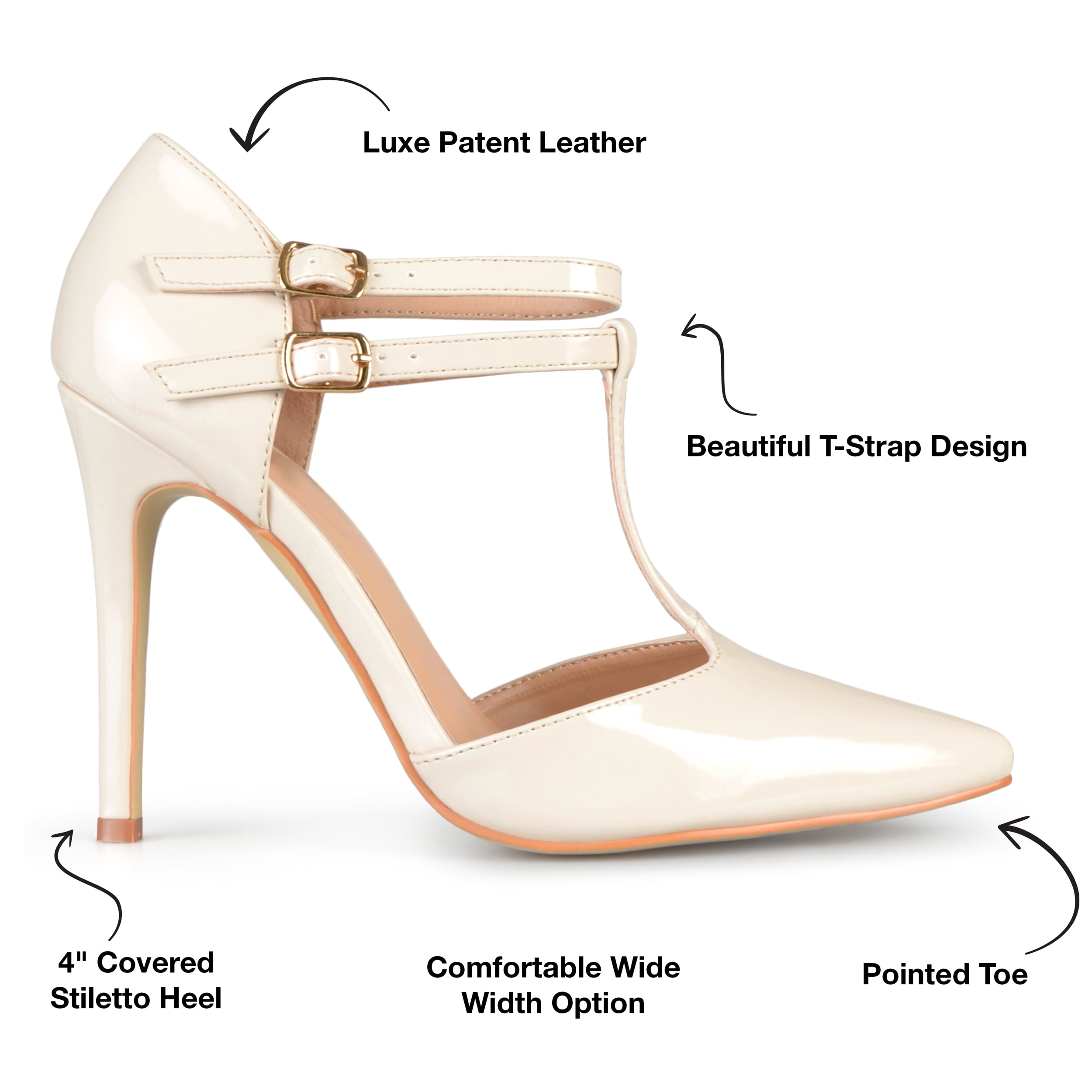 Journee Womens Tru Pointed Toe High Stiletto Pumps, Widths Available