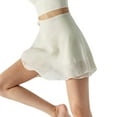 thumbnail image 6 of Women Sheer Dance Wrap Skirt with Adjustable Waist Ties Solid Color Ballet Shorts Skirt Over Scarf Dancewear for Leotard, 6 of 9