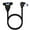 Left, variant on USB 3.0 Type B Male to Type B Female Extension Cable with Screws Panel Mount for Printers Monitor Hard Drive 50cm