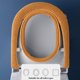 thumbnail image 5 of Accesorios de baño, funda para asiento de inodoro, lavable y reutilizable, almohadillas térmicas para asiento de inodoro, cojín de fácil instalación, se adapta a todos los asientos de inodoro, decorac, 5 of 6