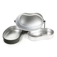 thumbnail image 2 of Frasco de aluminio militar para camping, estilo japonés, doble capa, ideal para actividades al aire libre, color verde mate, capacidad de 1.2L, resistente y ligero., 2 of 7