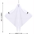 thumbnail image 3 of Flores artificiales, flores falsas, flores artificiales, juego de regalo para mujer, colgante blanco de Halloween, juguete colgante, decoración para festivales, casas, patios, suministros para fiestas, 3 of 7