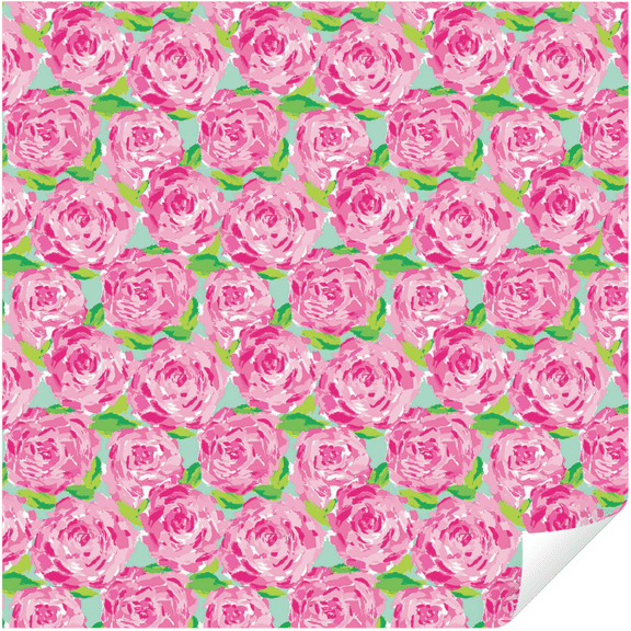 Pattern Vinyl Lilly P Floral Adhesive Vinyl for DIY Crafters, Silhouette Cricut Cutting Machine Compatible (33A2, 1)