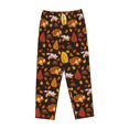 thumbnail image 6 of Fotbe Autumn Forest Small Animals Lazy Women's Pajama Pants,Sleepwear Pants,Pj Bottoms Drawstring And Pockets-XX-Large, 6 of 7