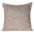 thumbnail image 1 of HomeRoots 402840 Taupe Quilted Velvet Square Throw Pillow, 1 of 1