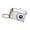 Beige, variant on Light Up Camera Keychain Retro Camera Shape Keyrings with Sound Effect, Compact Bag Charm with Metal Loop for Daily Carry