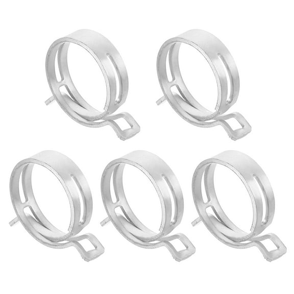 5Pcs 41mm Spring Band Action Fuel/Silicone Vacuum Pipe Clamp, Silver