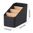 thumbnail image 2 of Remote Control Holder for Table, 3-Compartment Desk Organizer for Remote Controls, Pens, Keys, Phone and Makeup, 2 of 7