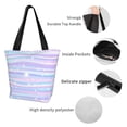 thumbnail image 4 of Easygdp Striped Gradient Bolso de Hombro para Mujer, Bolso Bandolera y Cartera de Mano Elegante para Uso Diario, 4 of 6