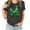h_Dark Gray, variant on HaoXianJian Patricks Day Shirts for Women V-Neck 2025 sual 3/4 Sleeve Irish Love Heart Print Shamrock Graphic T-shirt Green Saint Patty's Tunic Tops Plus Size 4X 5X Valentine's Day