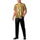 thumbnail image 2 of Camiseta Brillante INSPIRE CHIC para Hombre, Cuello Redondo, Mangas Cortas, Tops de Fiesta Disco Metálicos XL Dorados, 2 of 6