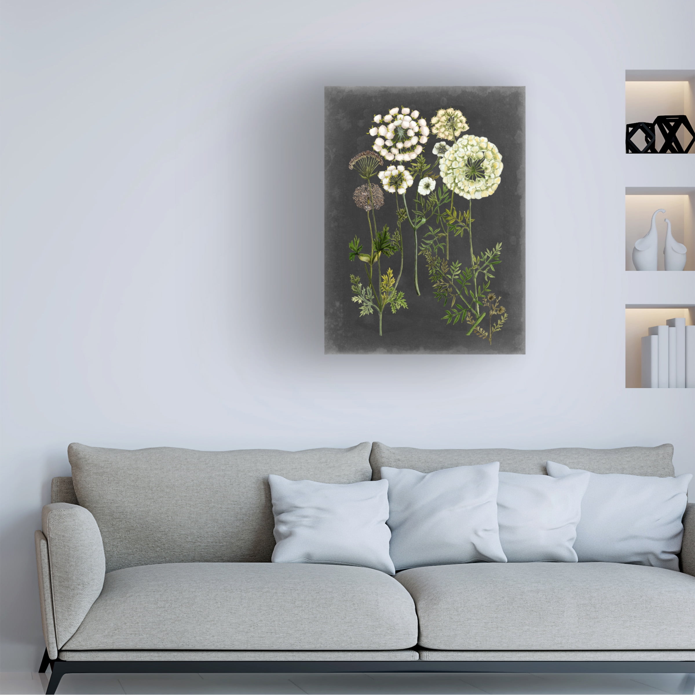 Trademark Fine Art Naomi Mccavitt Bookplate Floral Ii Canvas Wall Art - 35x47