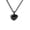 Black, variant on LICEWO Stainless Steel Heart-shaped Memorial Ash Holder Cremation Necklace Jewelry