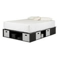 thumbnail image 2 of Pemberly Row Storage Platform Bed with Baskets Full Gray Oak, 2 of 7