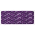 thumbnail image 1 of Indigo Kitchen Mat, Abstract Lily Flowers Pattern Country Garden Spring Summer Season Themed Image, Plush Decorative Kitchen Mat with Non Slip Backing, 47" X 19", Purple Lilac, by Ambesonne, 1 of 1