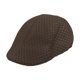 thumbnail image 2 of Gorra plana de malla para hombre, gorro informal para vendedor de periódicos, para golf, senderismo, conducción al aire libre Café, 2 of 8