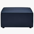 thumbnail image 3 of Modway Saybrook Fabric Upholstered Outdoor Patio Sofa Ottoman in Navy, 3 of 5