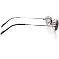 thumbnail image 3 of Hit Notion Unisex Clip-on Eyewear - Oval Shape, Metal Full Rim, Gunmetal Lavendar, 3 of 4