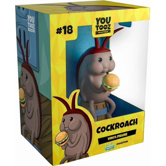 Figura de vinilo Youtooz con forma de cucaracha y Bob Esponja, 12 cm