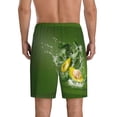 thumbnail image 3 of Naloa Friut Avocado Men's Short Pajama Pants, Lounge Comfort Shorts with Elasticized Waistband and Side Pockets - XX-Large, 3 of 9