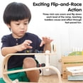 thumbnail image 5 of PlanToys® Wooden Ramp Racer for Kids | Montessori Inspired Car Ramp Toy with 3 Racing Cars | Eco Friendly Toddler Toy for Motion Play, Coordination & Cause and Effect Learning, 5 of 9