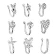 thumbnail image 1 of Faux Nose Rings,9 Pcs Fake Nose Fake Nose Rings Fake Nose Studs Top-Notch Performance, 1 of 8