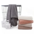 thumbnail image 6 of Bath Towels Cotton Towel Set for Bathroom, Hotel, Gym, Spa, Soft Extra Absorbent Quick Dry,Light gray,Light gray，G40365, 6 of 6