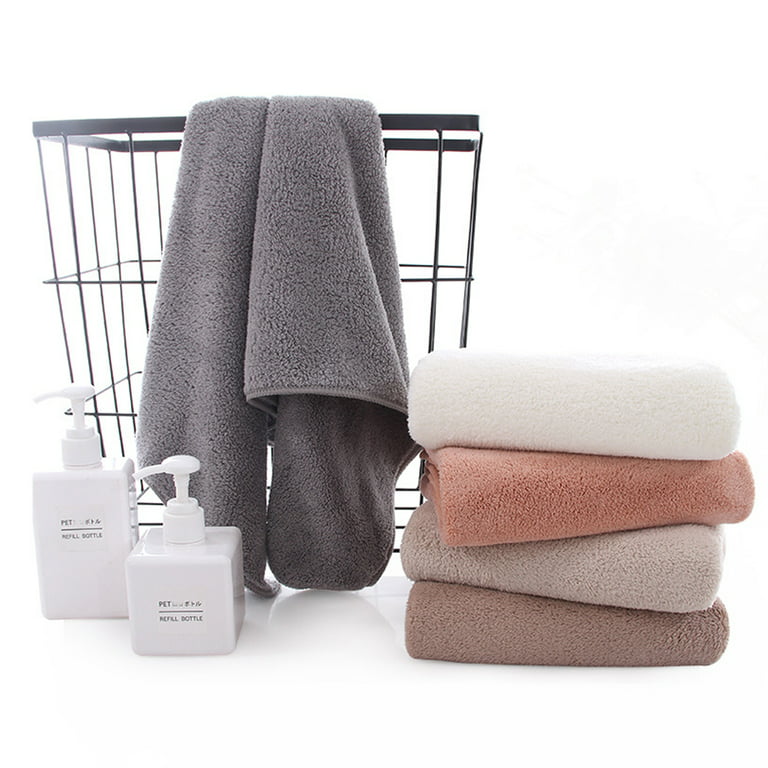 2-pack terry towels, 35 x 75 cm, microfiber, towel, bath towel, face towel,  guest towel, shower towel, sauna towel - Light gray