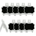 thumbnail image 1 of MasteelfCA 10pcs Mini Chalkboard Trestle Chalkboard Blackboard for Home Decor (White), 1 of 4