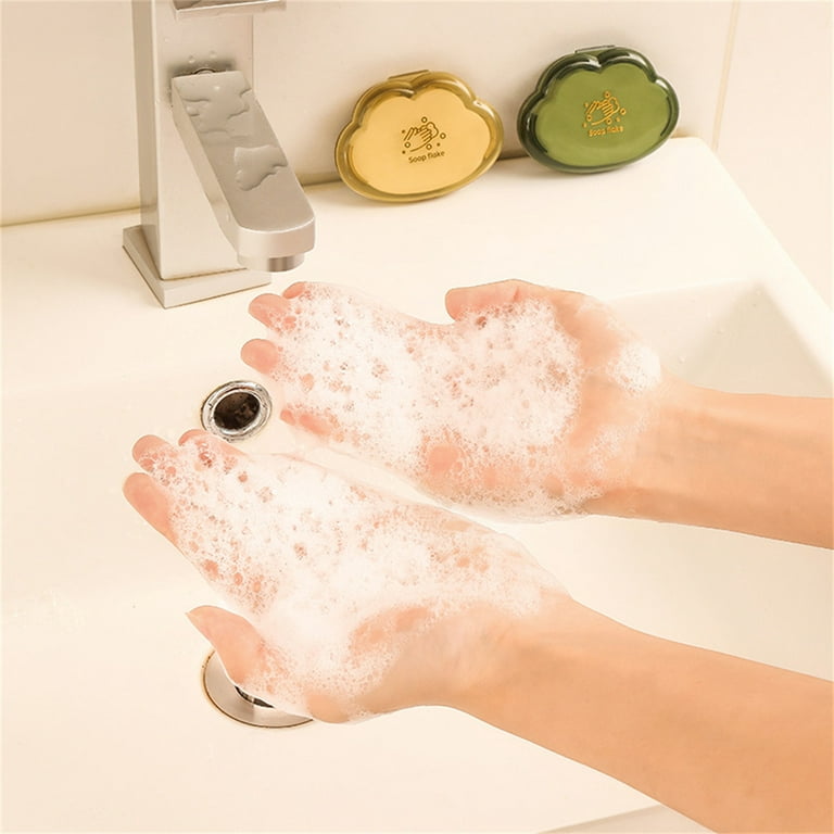 Foaming Soap Flake Washing Hand Paper Slice Sheet Travel Portable 1 Box~