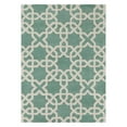 thumbnail image 2 of Hand-Tufted Contemporary Wool Rug 5'x7' Green/Cream, 2 of 8