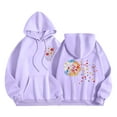 thumbnail image 2 of Women's Oversized Hoodie Fleece Sweatshirts Graphic Print Pullover with Kangaroo Pocket Comfy Fall Winter Loungewear Streetwear, 2 of 5