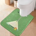 thumbnail image 2 of Yayeee Bath Rug for Bathroom Floor Non Slip Rectangle Fluffy Soft Absorbent Mat, 16"x24", Green Lemon Juice, 2 of 7