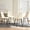 4Beige chairs, variant on 63 Inch Dining Table for 6-8, Rustic Industrial Wood Kitchen Table with Sturdy Iron Legs, Dining Room Table for Home & Patio