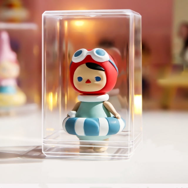 Doll Display Cabinet,Doll Display Case Dustproof Doll Box Showcase Doll Clear Display Case Meticulously Designed