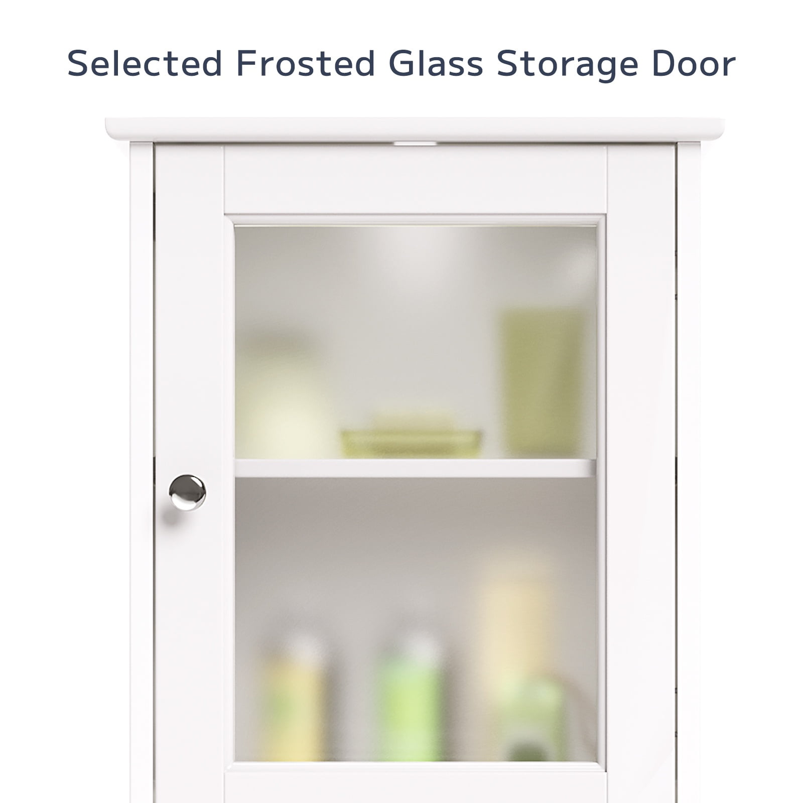 Asofer 67.1"H Bathroom Storage Cabinet with Adjustable Shelves, 2 Doors for Bathroom, Kitchen, Living Room, White Asofer 67.1"H Bathroom Storage Cabinet with Adjustable Shelves, 2 Doors for Bathroom, Kitchen, Living Room, White - Image 4