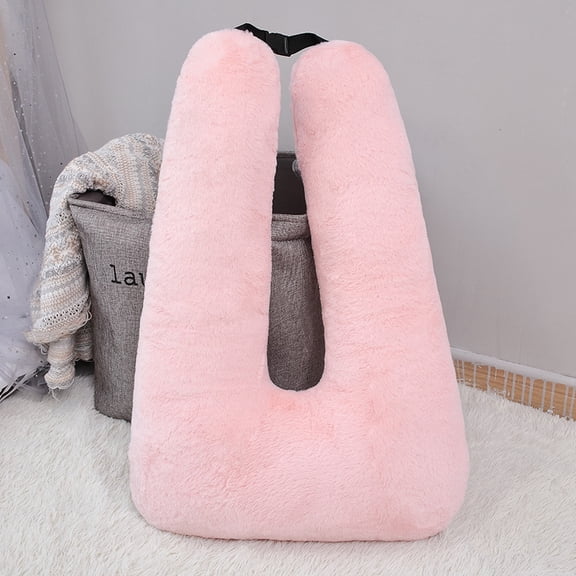 Travel Pillows for Car Back Seat U Shaped Travel Pillow Cushion Car Pillow for Family Sleeping Airplane Adults and Head Neck and Body Support Long Distance Journey Accessories,Lilac Pink