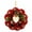 B, variant on Diceymbol Christmas Wall Hanging, Santa Snowman Wreath Decor, 17.7x13.7 Inch Polyester