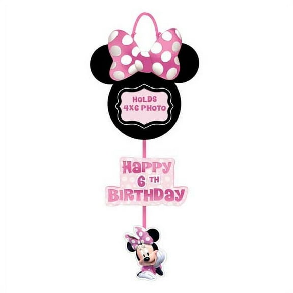 Minnie Mouse 'Forever' Personalized Photo Sign Decoration (1ct)
