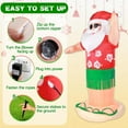 thumbnail image 6 of Christmas Inflatable Santa Claus Outdoor Yard Decorations 7ft Blow Up Giant Hawaiian Animated Hula Santa Inflatables Shaking Dance Xmas Blowups Led Lights Outside Lawn Holiday Vacation Decor, 6 of 7