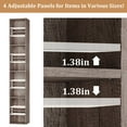 thumbnail image 6 of Homfa 8-Tier Wood Bookcase,71''Tall Storage Cube Organizer with Adjustable Shelves for Living Room Bedroom,2PCS,Dark Oak, 6 of 8