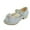 Silver, variant on Zanarzt Little Kids Mary Jane Shoes Girls Dress Shoes Toddler Flower Girl Low Heels Mary Jane Flat for School Wedding(Little/Big Kid) Gold,US 12