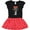 Black & Red with Polka Dots, variant on Inktastic Siberian Husky Dog Gift Puppy Gift Toddler Girl Dress