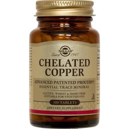 Solgar Chelated Copper Tablets, 100 Ct