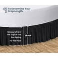 thumbnail image 5 of SGI Bedding Round Bed Skirt |Wrap Around Microfiber Bed Skirt | Fade Resistant, Wrinkle Free, Anti-static, Decorative, Extra Storage Space, Clutter-Free | 80" Diameter / 24" Drop, Black, 5 of 8